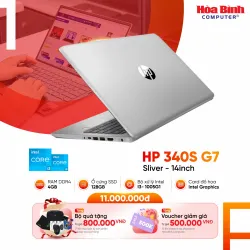 Laptop HP 340s G7 (8VU94EA)  [New Full Box 100%] (8VU94EA)( I3-1005G1/Ram 4GB/SSD 128GB/14